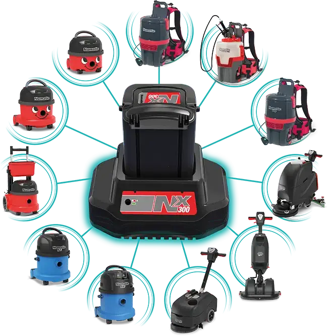 RSB 150 NX ASPIRATEUR DORSAL AVEC BATTERIE LITHIUM - NUMATIC