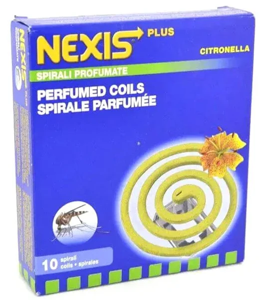 10 Spirales Répulsifs Parfumée Citron Anti-moustique Nexis