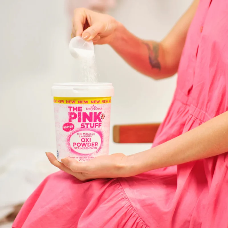 Détachant en Poudre OXI Miracle Pour Linge Blancs The Pink Stuff 1kg
