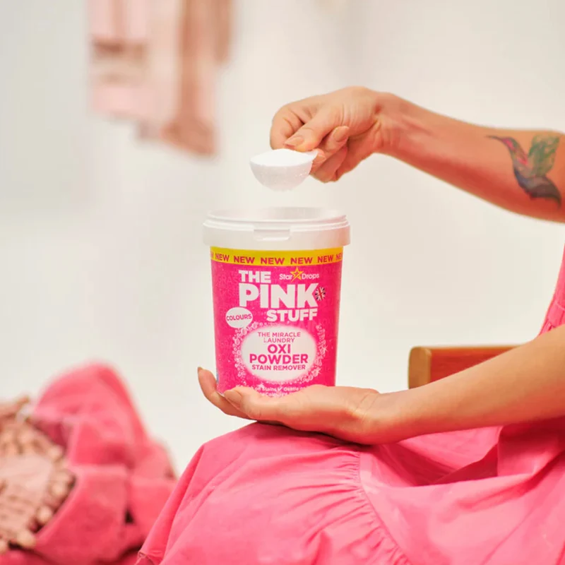 Détachant en Poudre OXI Miracle Pour Linge Couleurs The Pink Stuff 1kg