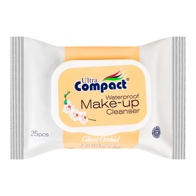 25 Lingettes Démaquillantes Waterproof Make-up Cleaner Ultra Compact