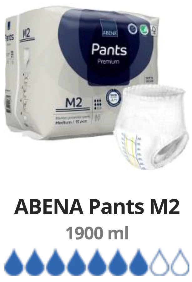 15 Couches Culotte pour adulte Abena Premiun Taille M2 (80 -110 cm)