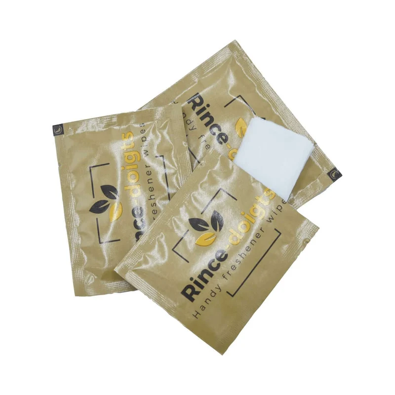 Lingettes rince-doigts