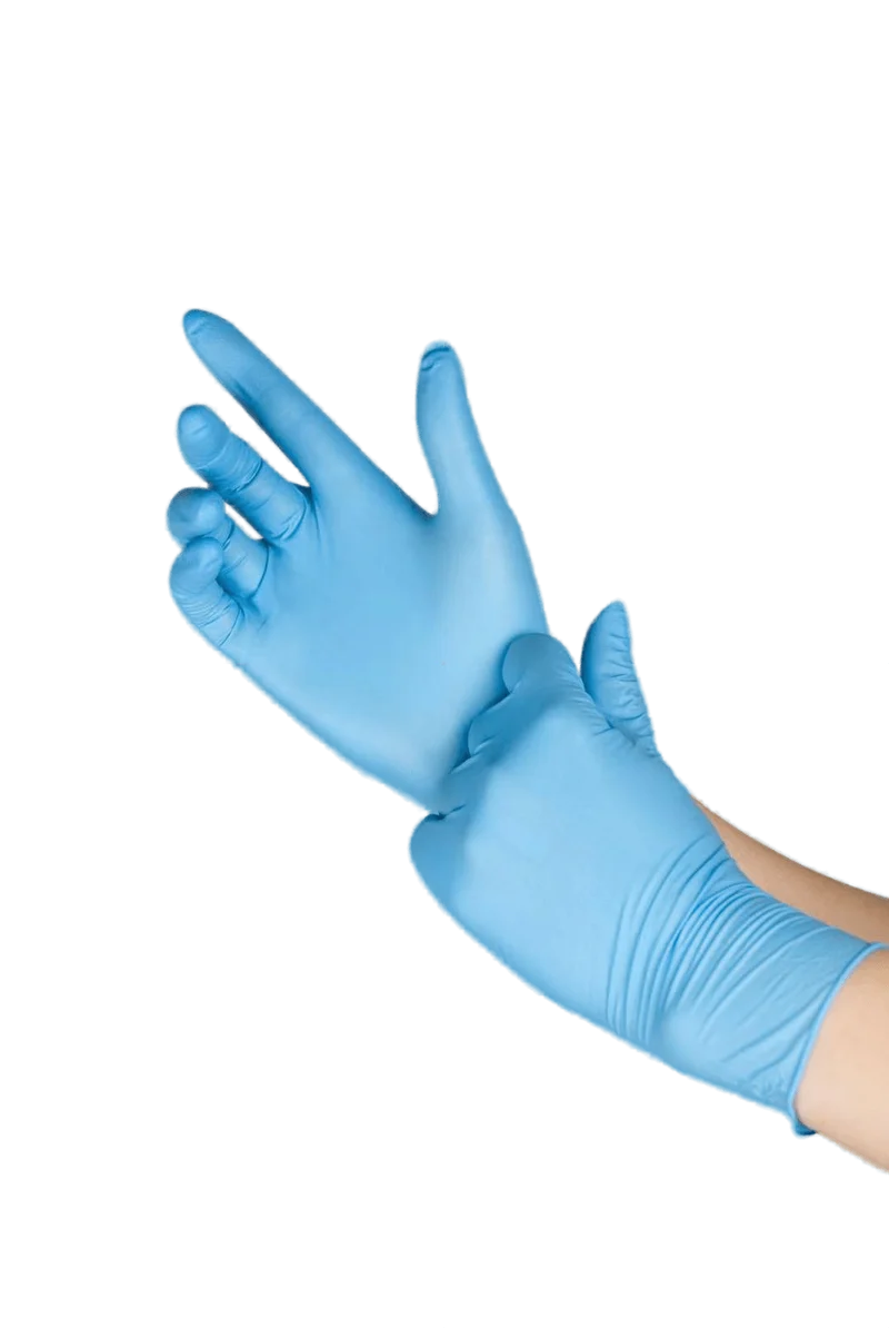 GANT NITRILE BLEU FIRST NON POUDRÉ TECHLINE ORIGIN TAILLE M BOÎTE X100