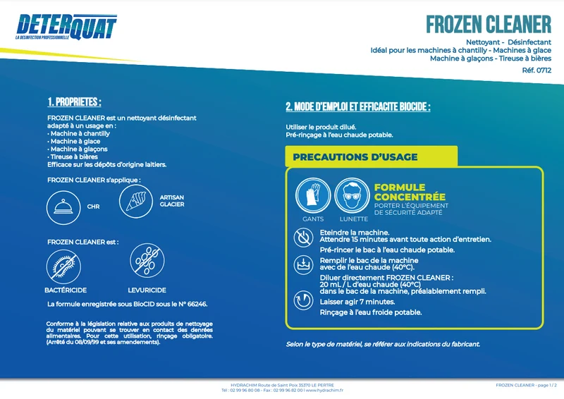 FROZEN CLEANER