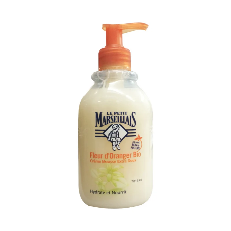 Crème Mousse Extra Doux à la Fleur d'Oranger Bio Le Petit Marseillais 300 ml