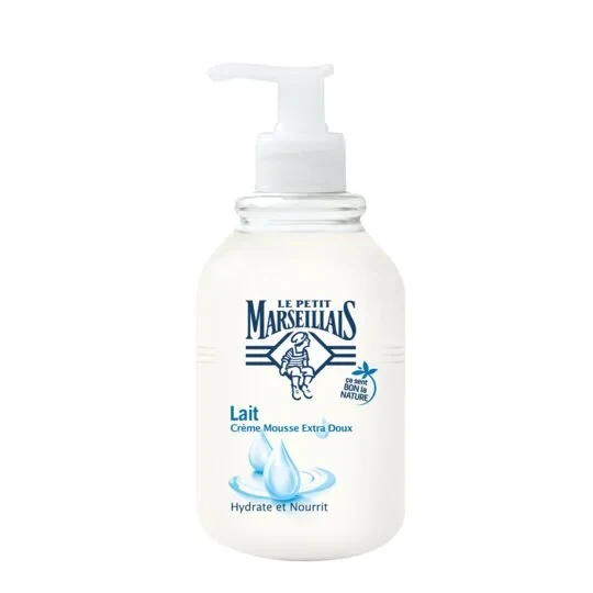 Lait Crème Mousse au Lait à Mains Extra Doux Le Petit Marseillais 300 ml