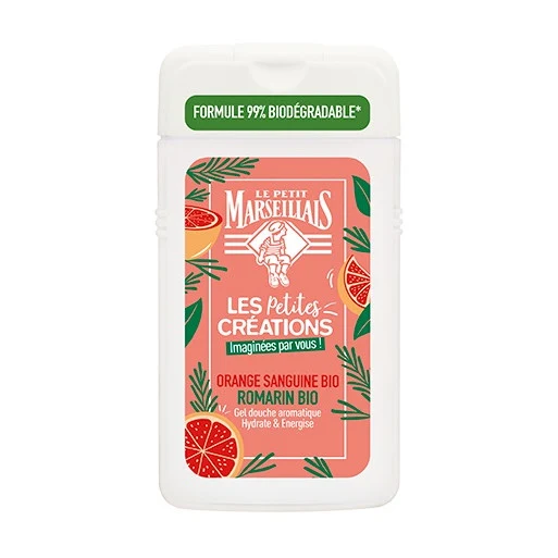 Gel Douche Bio Orange Sanguine & Romarin Le Petit Marseillais 250 ml