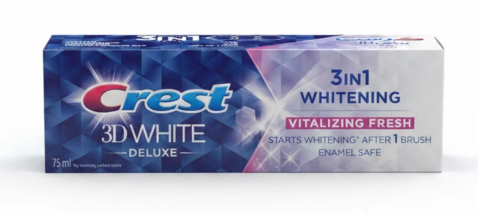 Dentifrice 3D White de Luxe Vitalisant Frais Crest 75ml