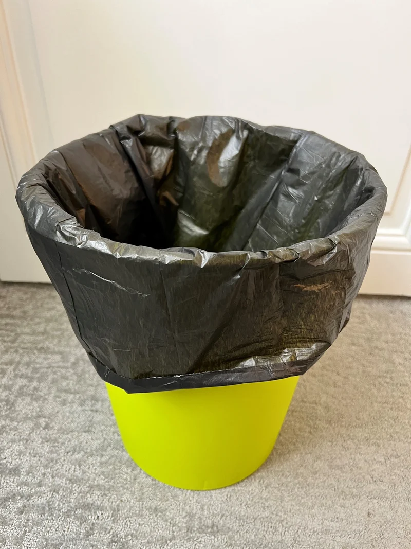 SAC POUBELLE 30L HAUTE DENSITE DECHETS LEGERS NOIR X500