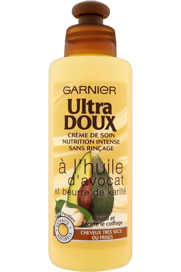 Crème de Soin Sans Rinçage Huile D'avocat et Beurre de Karité Ultra Doux 200ml