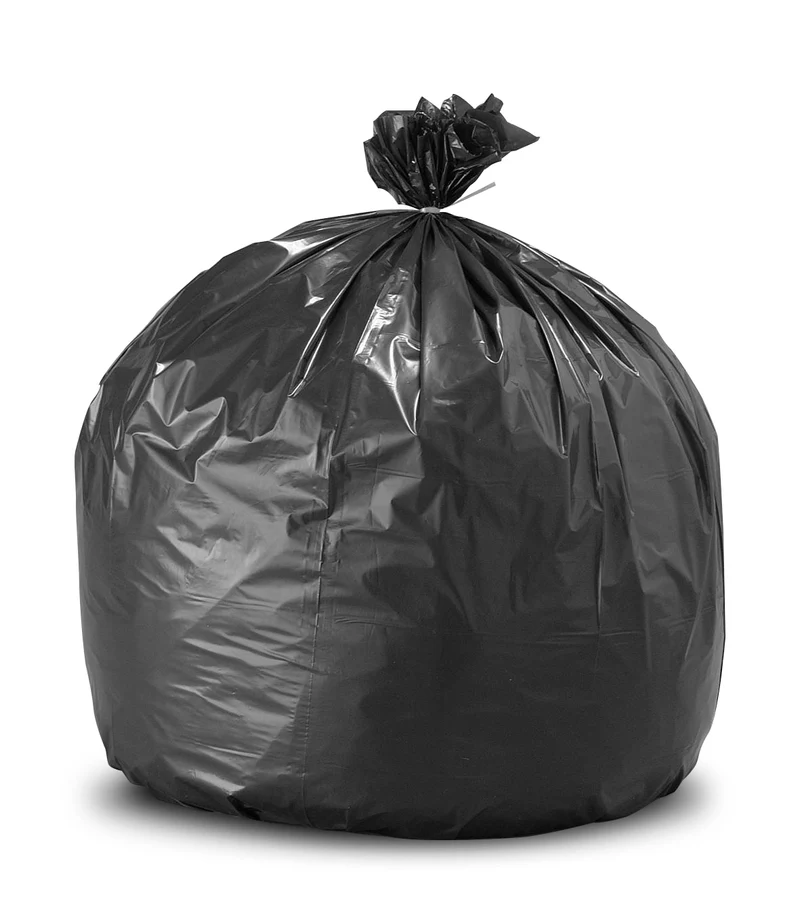 SAC POUBELLE 150L SUPERTENE VEGETAL DECHETS MOYENS NOIR X100