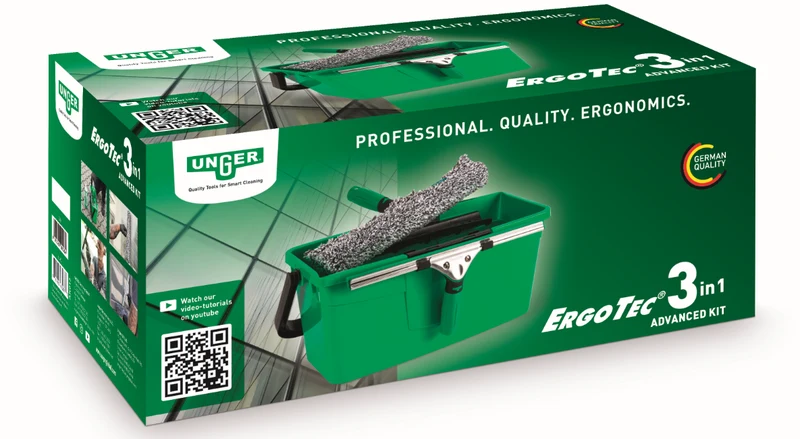 KIT DE LAVAGE VITRES (RACLETTE / SEAU / MOUILLEUR)