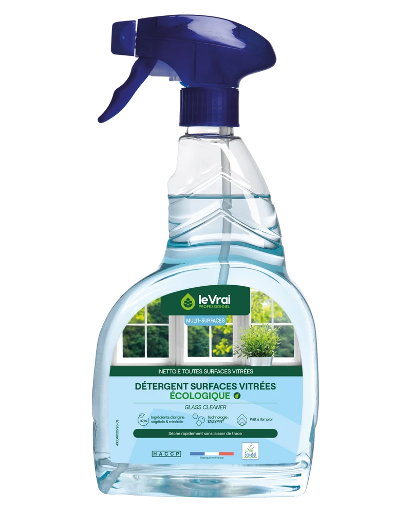 NETTOYANT VITRES ET SURFACES LE VRAI PROFESSIONNEL ECOLABEL EU 750ML