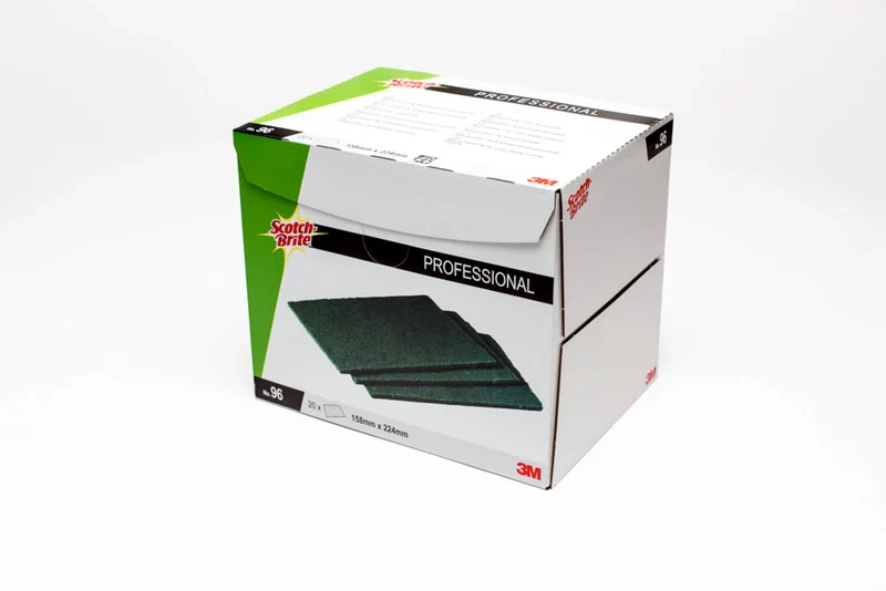 TAMPON A RECURER SCOTCH BRITE 224X158MM VERT X20
