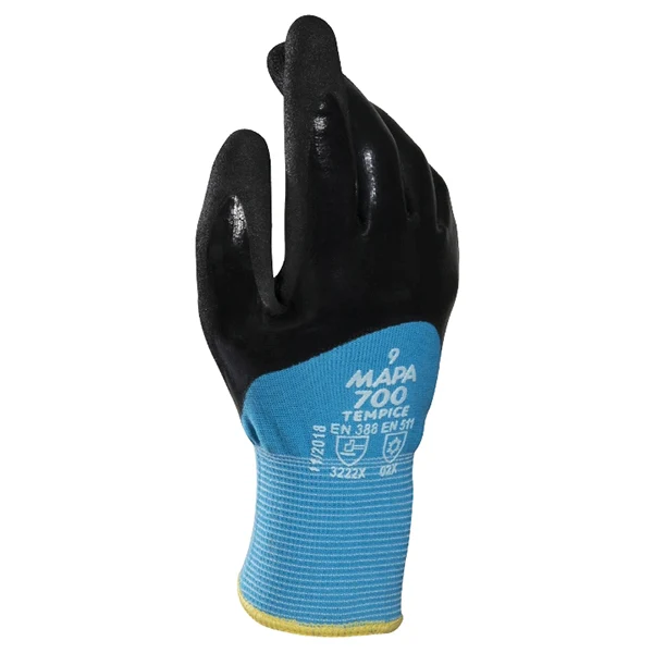 GANT TEXTILE ISOLANT NOIR BLEU TEMPICE 700 TAILLE 9 X1 PAIRE