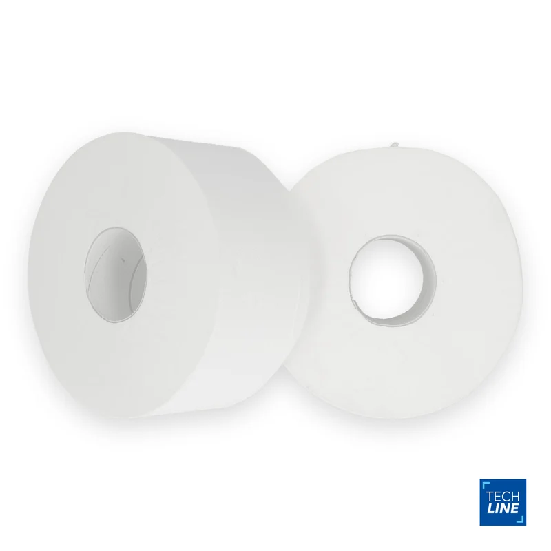 PAPIER TOILETTE JUMBO TECHLINE BLANC 180M 2 PLIS ECOLABEL X12