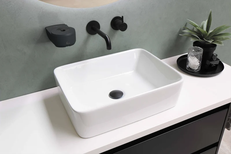 DISTRIBUTEUR AUTOMATIQUE DE PAIN DE SAVON SOLIDE LESSEAU BY DIVERSEY NOIR