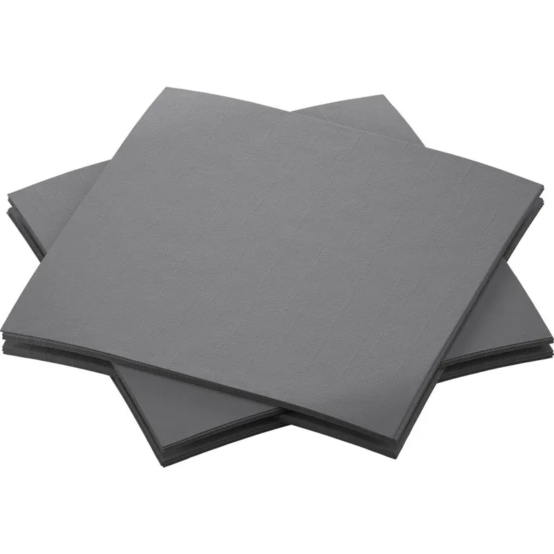SERVIETTE 40X40CM AIRLAID TECHLINE PLIAGE 4 GRIS X360