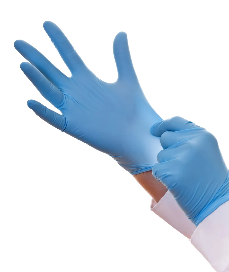 GANT NITRILE BLEU NON POUDRÉ TECHLINE PREMIUM TAILLE L BOÎTE X200