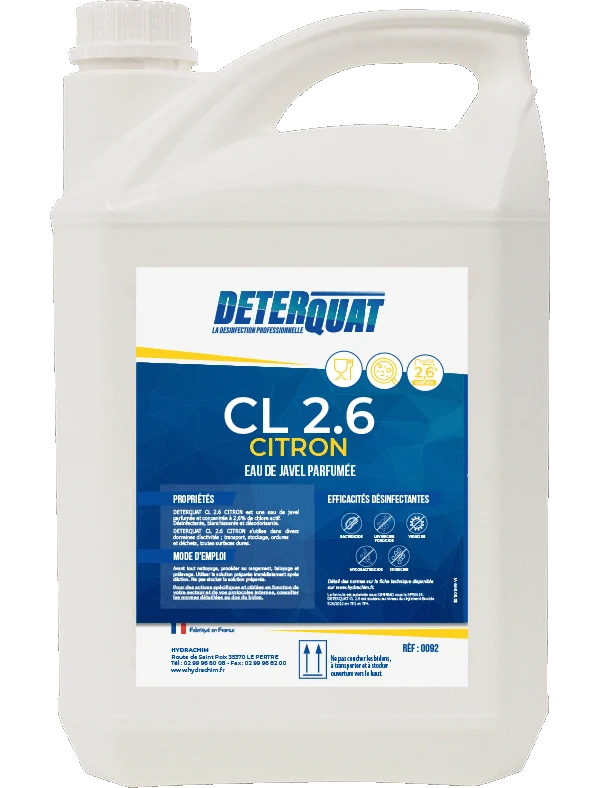 DETERQUAT CL 2.6 CITRON Javel