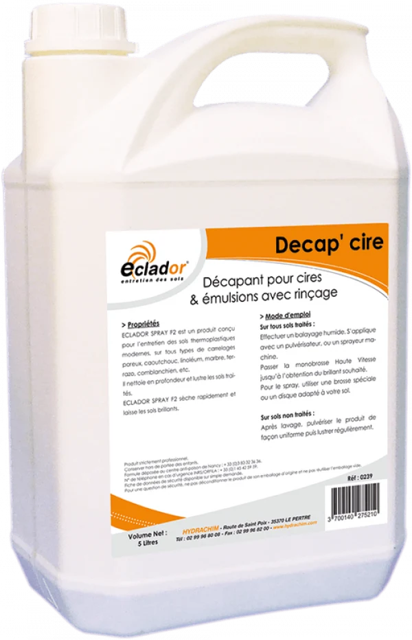 DECAP CIRE (AVEC RINCAGE)