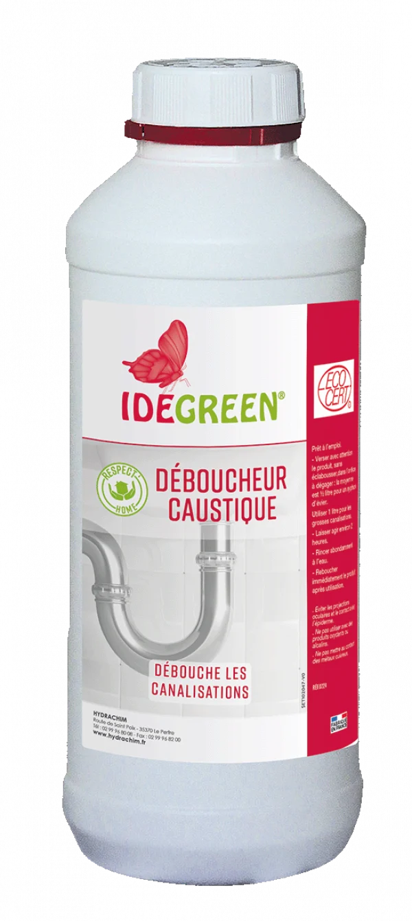 DEBOUCHEUR LIQUIDE CAUSTIQUE - ECODETERGENT ECOCERT