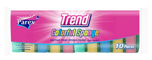 10 Éponges à Récurer Colorés Trend Parex